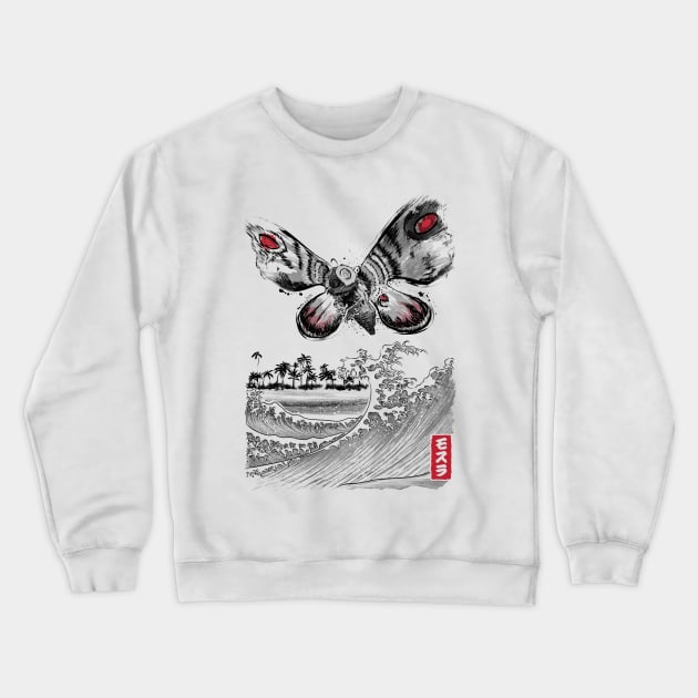 The Rise of the Giant Moth Crewneck Sweatshirt by DrMonekers